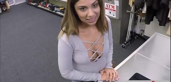  Perky tits woman drilled by pawn keeper